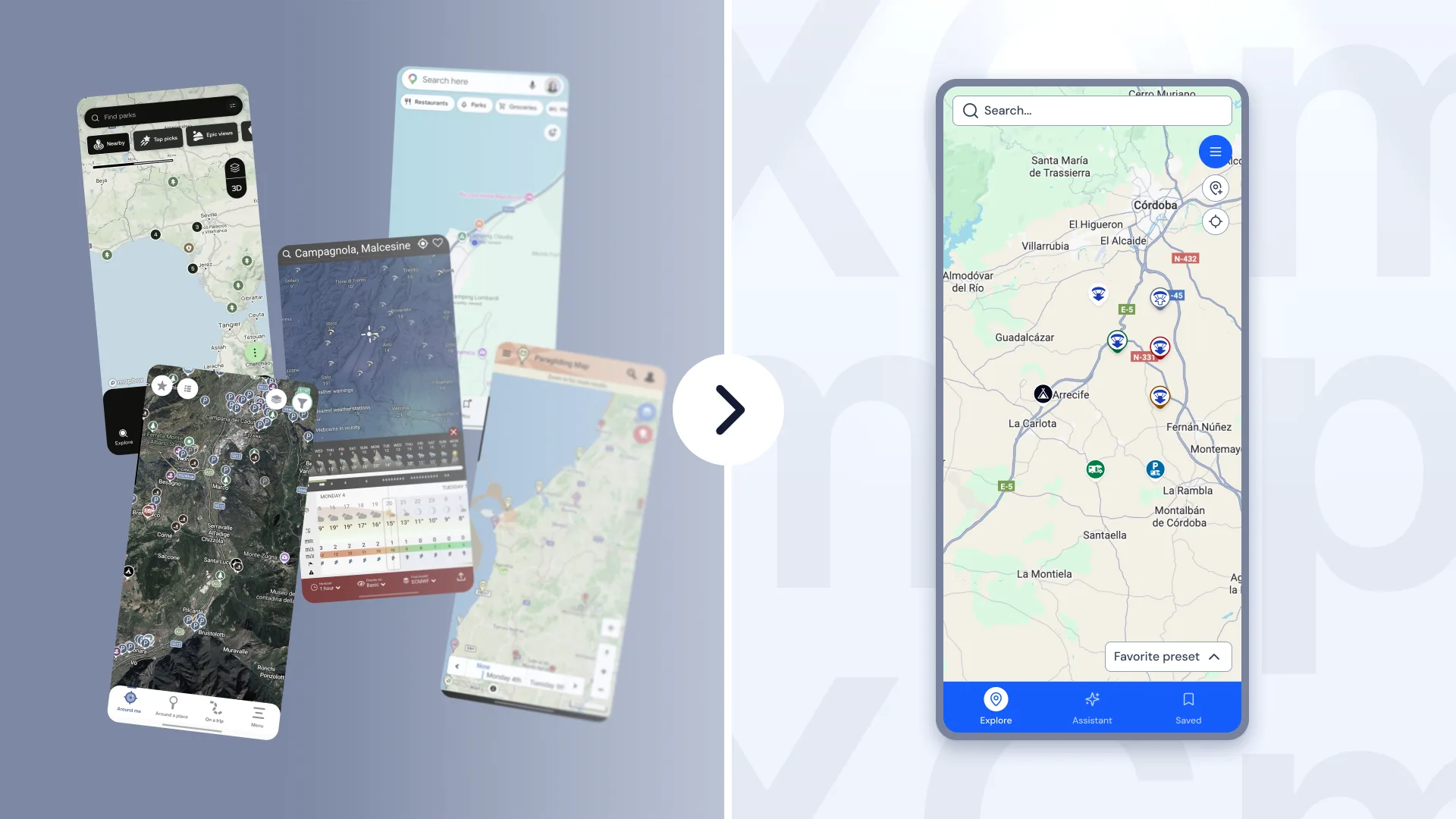 XCmap.ai — opening visual